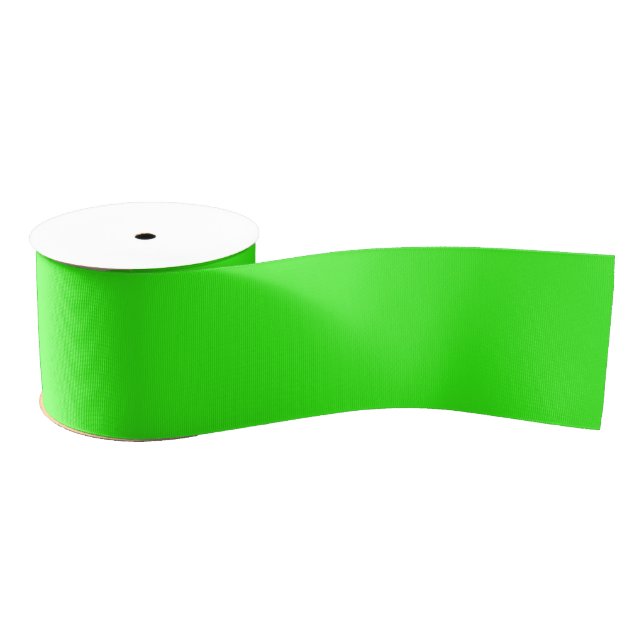 colour neon green grosgrain ribbon (Spool)