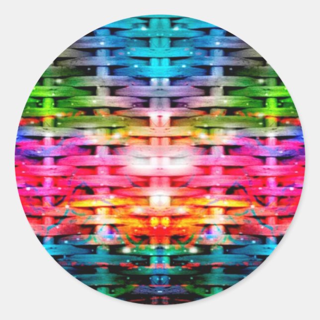 Colour Network Classic Round Sticker (Front)