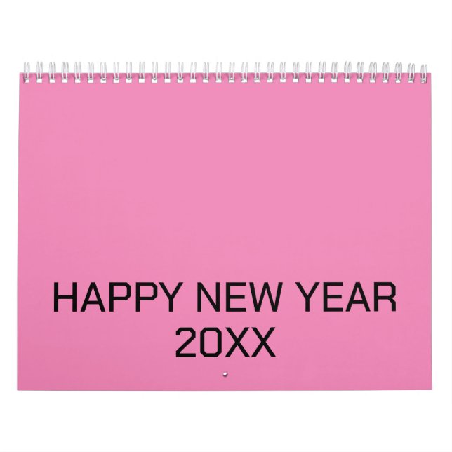 Colour New personalise Text Logo Calendar (Cover)