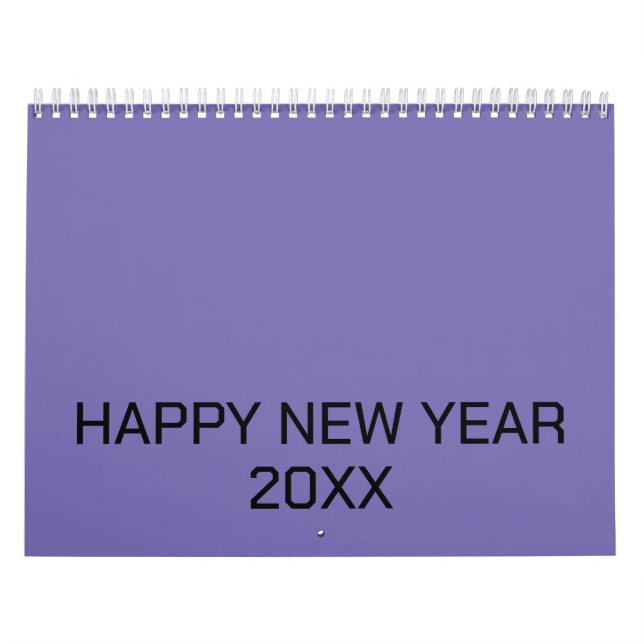 Colour New personalise Text Logo Calendar (Cover)