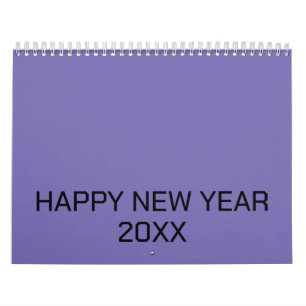 Colour New personalise Text Logo Calendar