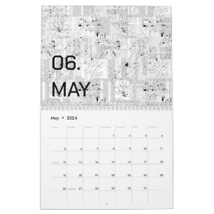 Colour New personalise Text Logo Calendar