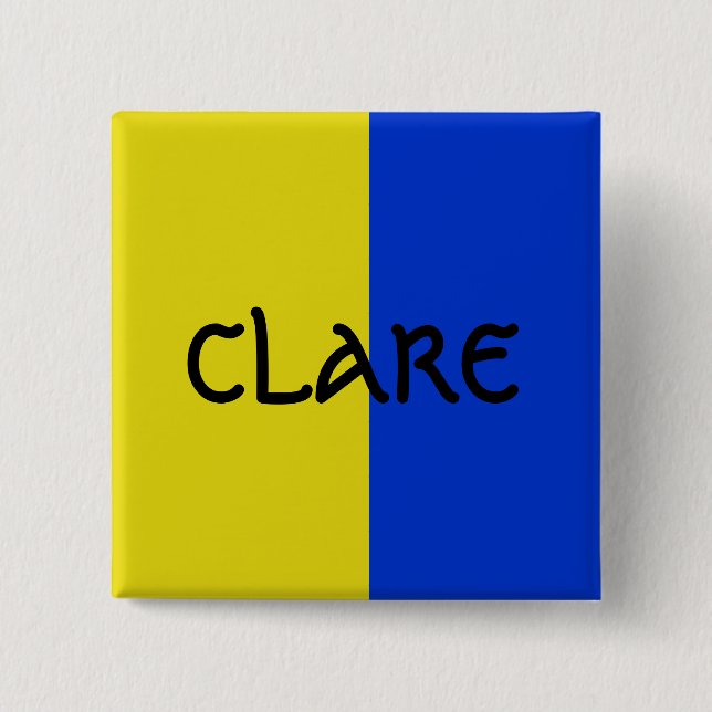 Colour Of Claire Badge pin (Front)