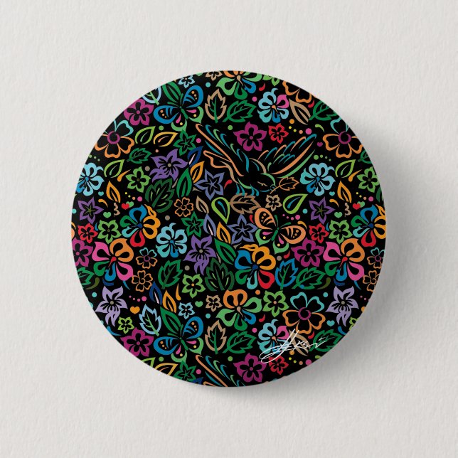 Colour of Life 6 Cm Round Badge (Front)