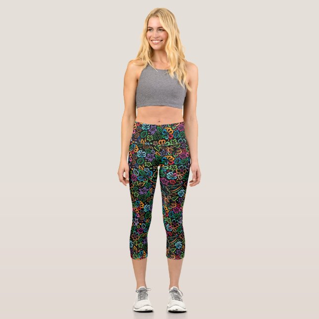 Colour of Life Capri Leggings (Front)