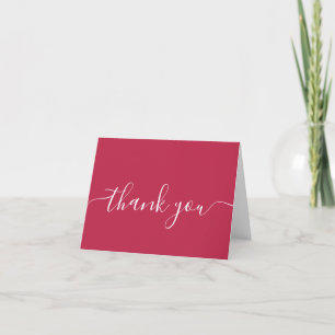 Colour of the year 2023 Viva Magenta Thank You Card