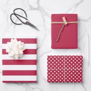 Colour of the year 2023   Viva Magenta Wrapping Paper Sheet