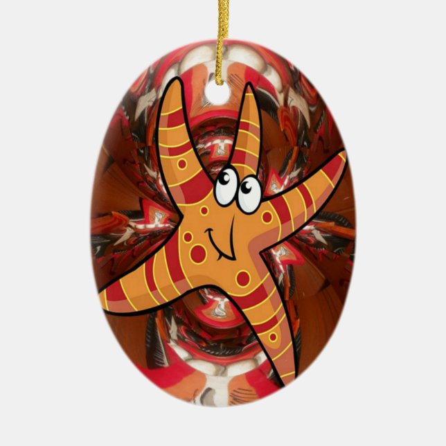 Colour on the run ceramic tree decoration (Front)