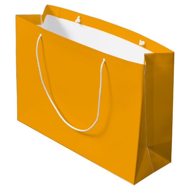 colour orange large gift bag (Back Angled)