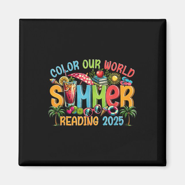 Colour Our World Summer 2025 Summer Reading Progra Magnet (Front)