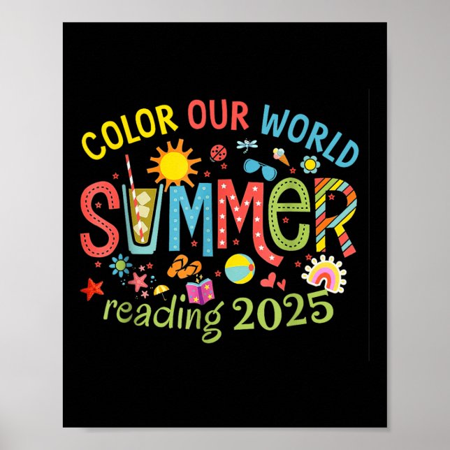 Colour Our World Summer 2025 Summer Reading Progra Poster (Front)