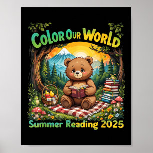 Colour Our World Summer 2025 Summer Reading Progra Poster