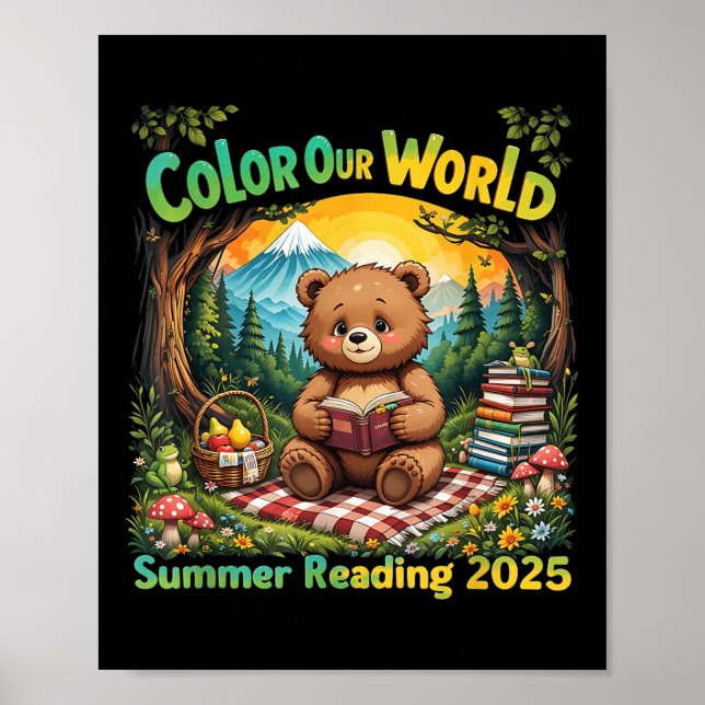 Colour Our World Summer 2025 Summer Reading Progra Poster (Front)