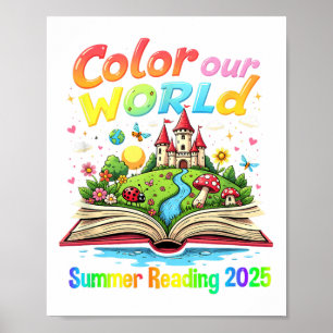 Colour Our World Summer 2025 Summer Reading Progra Poster