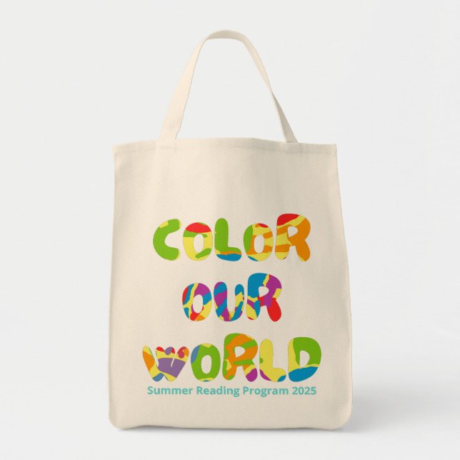 Colour Our World Summer Reading 2025 Creativity  Tote Bag (Front)