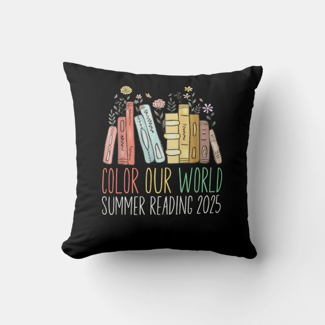 Colour Our World Summer Reading 2025 Cushion (Front)