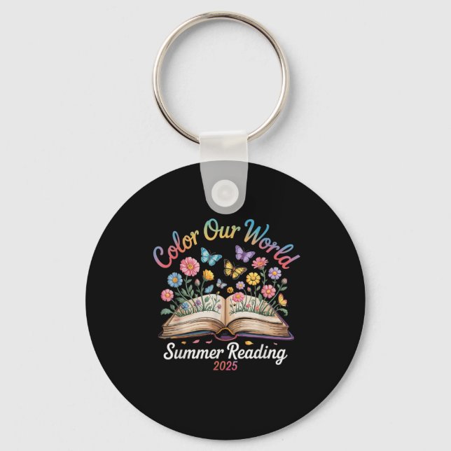 Colour Our World Summer Reading 2025  Key Ring (Front)