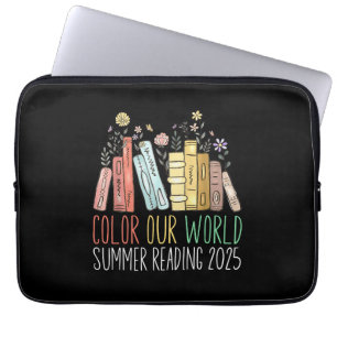Colour Our World Summer Reading 2025 Laptop Sleeve