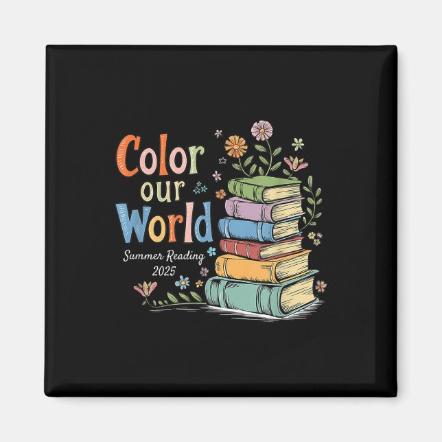 Colour Our World Summer Reading 2025 Library Progr Magnet (Front)
