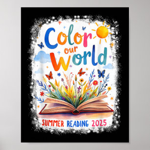 Colour Our World Summer Reading Book Wildflowers B Poster