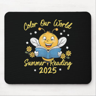 Colour Our World Summer Reading Program 2025 Bee R Mouse Pad