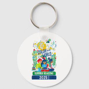 Colour Our World Summer Reading Program 2025 Book Key Ring