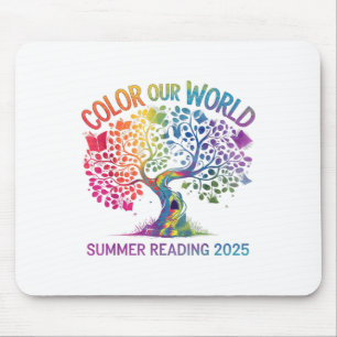 Colour Our World Summer Reading Program 2025 Book Mouse Pad