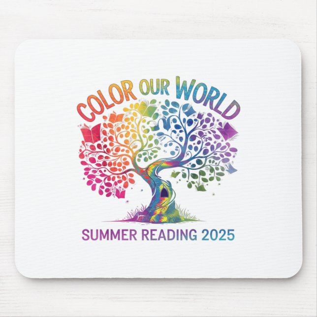 Colour Our World Summer Reading Program 2025 Book  Mouse Pad (Front)
