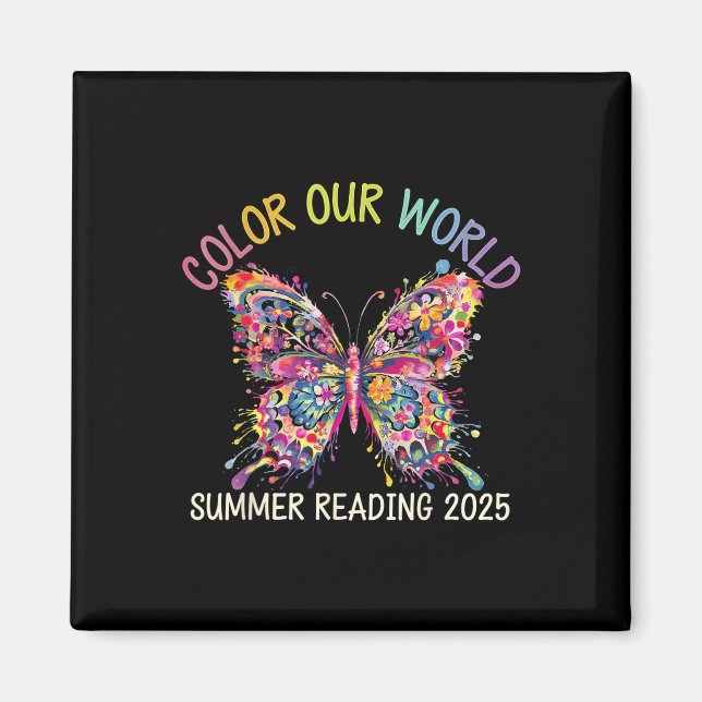 Colour Our World Summer Reading Program 2025 Butte Magnet (Front)