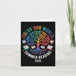 Colour Our World Summer Reading Program 2025 Card