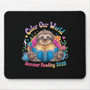 Colour Our World Summer Reading Program 2025 Funny Mouse Pad