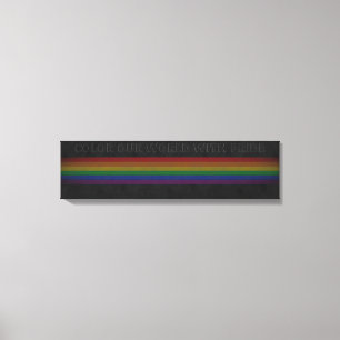 Colour Our World With Pride Canvas Print