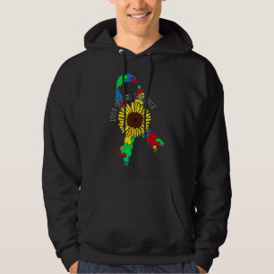 Colour Outside The Lines Puzzle Cool Autism Awaren Hoodie