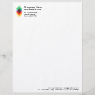 Colour Overlay Motif v2 Letterhead Design