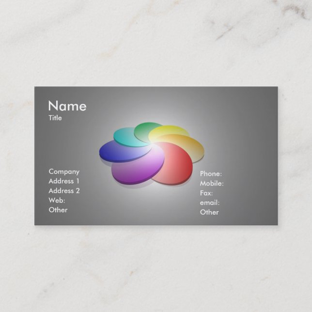 Colour Palette Business Card (Front)