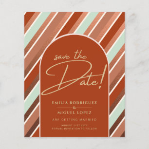 Colour Palette Cinnamon Sage Terracotta Wedding Flyer