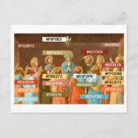 Colour Palette for Pentecost (SB 01) Postcard