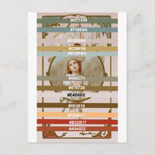 Colour Palette for St. Joan of Arc (BF 01) Postcard
