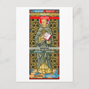 Colour Palette for St. Thomas Aquinas (VVP 003) Postcard