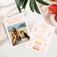 Colour Palette Photo Be My Bridesmaid Proposal Car