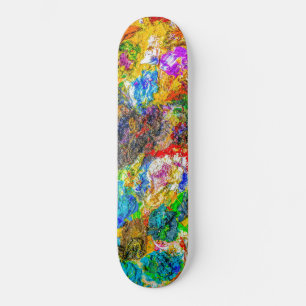 Colour palette skateboard