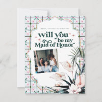 Colour Palette Will you be my Bridesmaid Proposal