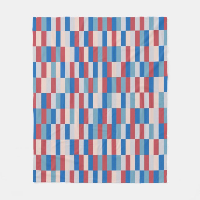 Colour Patchwork Pattern 121214b Fleece Blanket (Front)