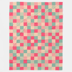 Colour Patchwork Pattern 151214 Fleece Blanket
