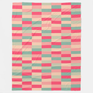 Colour Patchwork Pattern 151214b Fleece Blanket