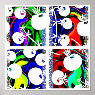 Colour pattern poster