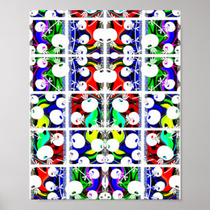 Colour pattern poster