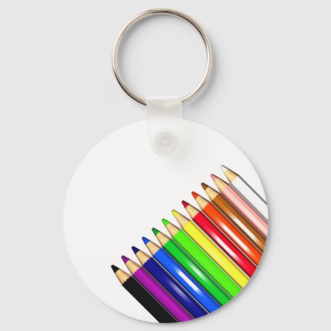 colour pencil crayons key ring (Front)