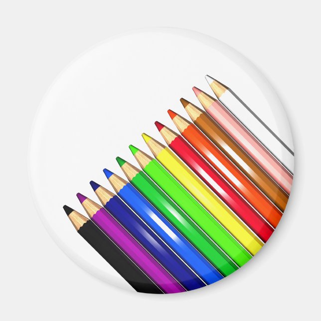 colour pencil crayons magnet (Front)