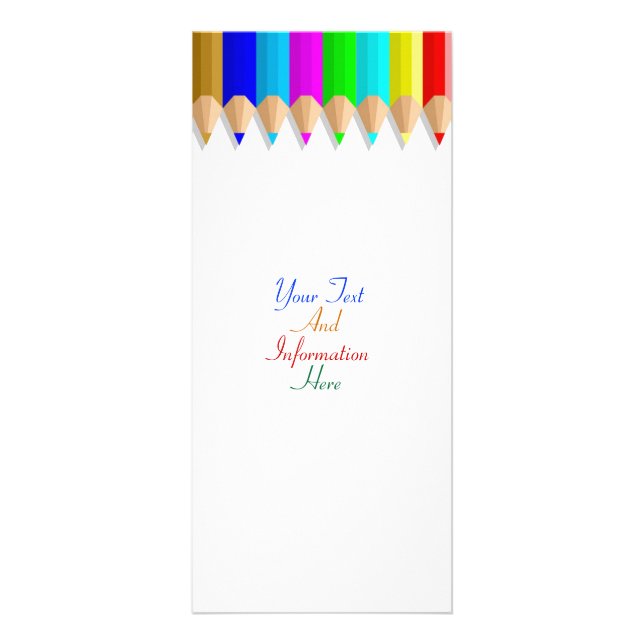 Colour Pencil Rack Card (Front)